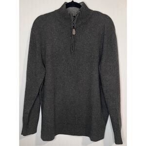Vintage Jos A Bank Men’s Sweater Size L Lambs Wool 1/4 Zip
